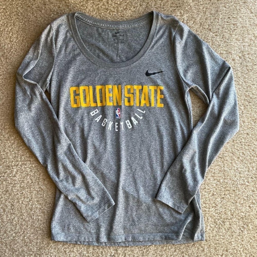 Nike Dri-Fit Golden State Long Sleeve Shirt XS - Picture 4 of 5